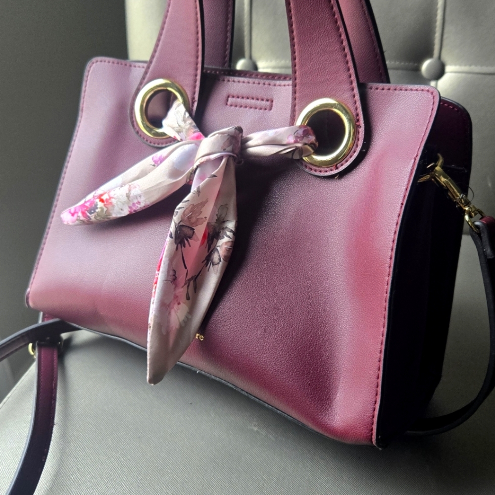 Nanette Lepore Handbag Bag , Burgundy, Roomy, Pockets,  Classy, Clean